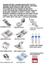 SİNGER ZETİNA 9'LU AYAK SETİ BİR PAKET ÇİFT İĞNE SETİ-14/90 NUMARA İĞNE (11 PARÇA SET HALİNDE) - Görsel 8