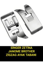 Singer Zetina Janome Brother Moonstar zigzag ayak tabanı ve ayak taşıyıcı parçası - Görsel 2