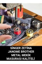 SİNGER ZETİNA JANOME BROTHER METAL MASURA YÜKSEK KALİTE 50 ADET - Görsel 2