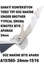 SİNGER BROTHER TYPİCAL SANAYİ KONFEKSİYON BİYE APARSI TAKIMI (A10/S60)24mm-15/16 inch - Görsel 2