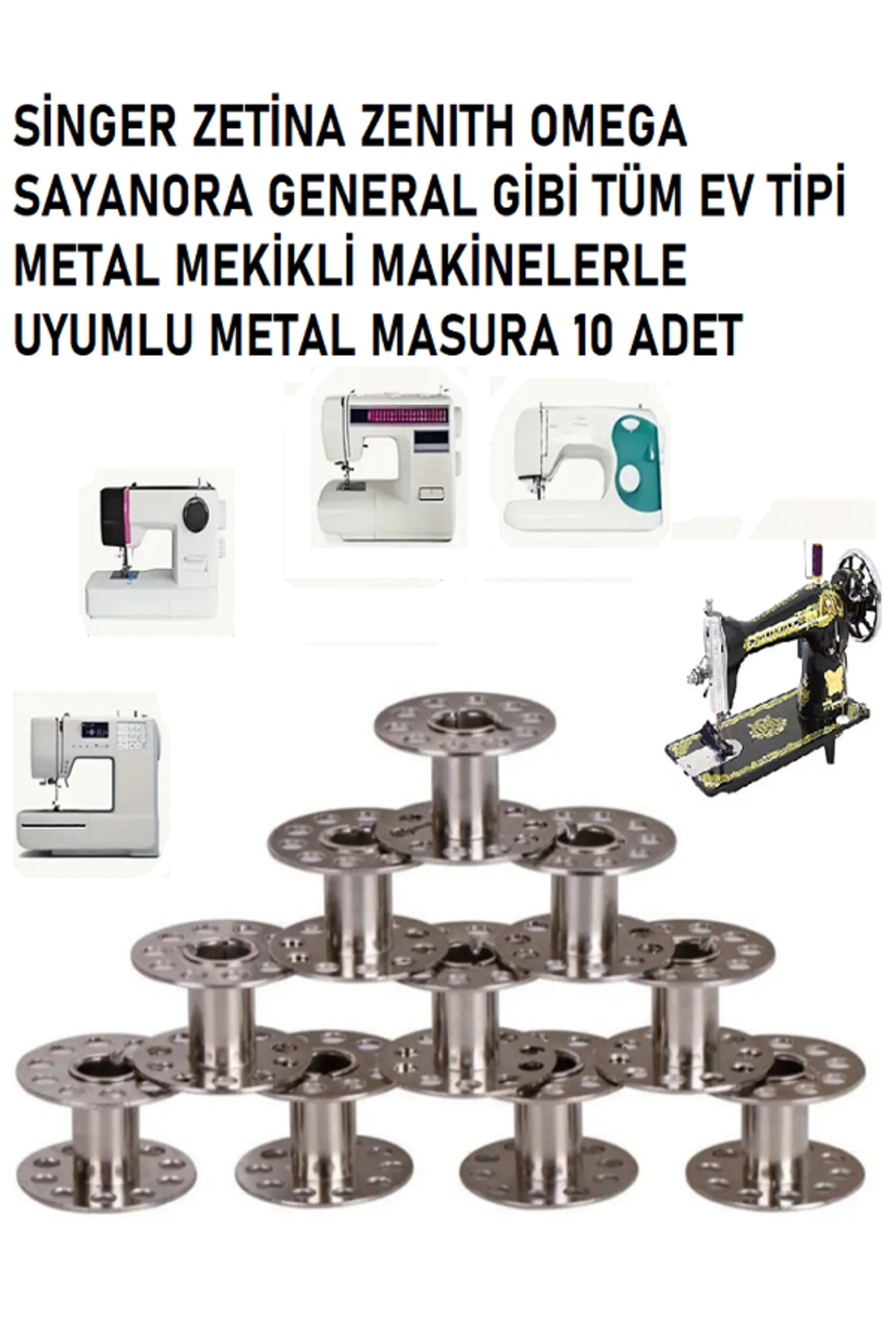 1_org_zoom-564.jpg Singer Zetina Ev tipi dikiş makine metal masura 10 Adet - Görsel 1