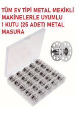 Singer Zetina Janome Brother Ev Tipi Aile Dikiş Makinesi Metal Masura 1 Kutuda 25 Adet gönderilecek.