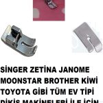 Singer Zetina Janome Ev tipi dikiş makine Düz dikiş ayak tabanı