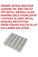 Singer Zetina Janome Brother Ev Tipi Aile Dikiş Makinesi Metal Masura 1 Kutuda 25 Adet gönderilecek. - Görsel 6
