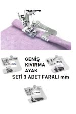 Singer Zetina Janome ÖZEL Kıvırma Ayak seti (ayarlı) 2/8 (6mm)- 4/8(13mm)-5/8(16mm) 3 Adet 1tk - Görsel 2