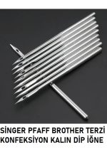 SİNGER PFAFF BROTHER SANAYİ TERZİ KONFEKSİYON DPX5 (KALIN DİP) 14/90 NUMARA İĞNE 10 ADET - Görsel 8