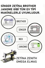 Ev tipi dikiş makine iğnesi 18 numara kalın kumaşlar için 10 adet - Görsel 7