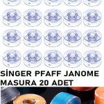 Singer Pfaff Zetina Janome Homemax Brother Kiwi gibi ev makinelerine Uyumlu plastik Masura 20 adet