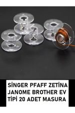 Singer Pfaff Zetina Janome Homemax Brother Kiwi gibi ev makinelerine Uyumlu plastik Masura 20 adet - Görsel 2