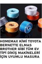 Singer Pfaff Zetina Janome Homemax Brother Kiwi gibi ev makinelerine Uyumlu plastik Masura 20 adet - Görsel 4