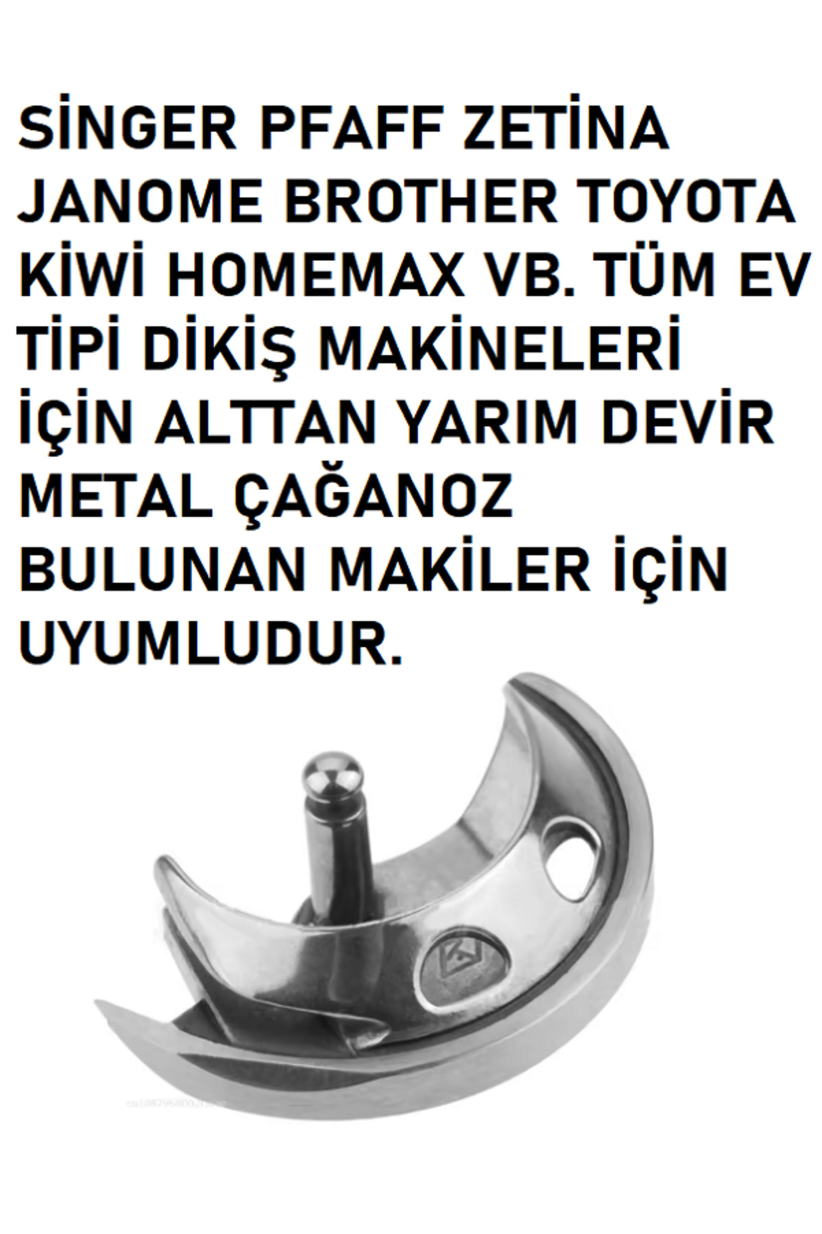 1_org_zoom-721.jpg SİNGER ZETİNA JANOME BROTHER DİKİŞ MAKİNE METAL ÇAĞANOZ (MEKİK YATAĞI) - Görsel 1