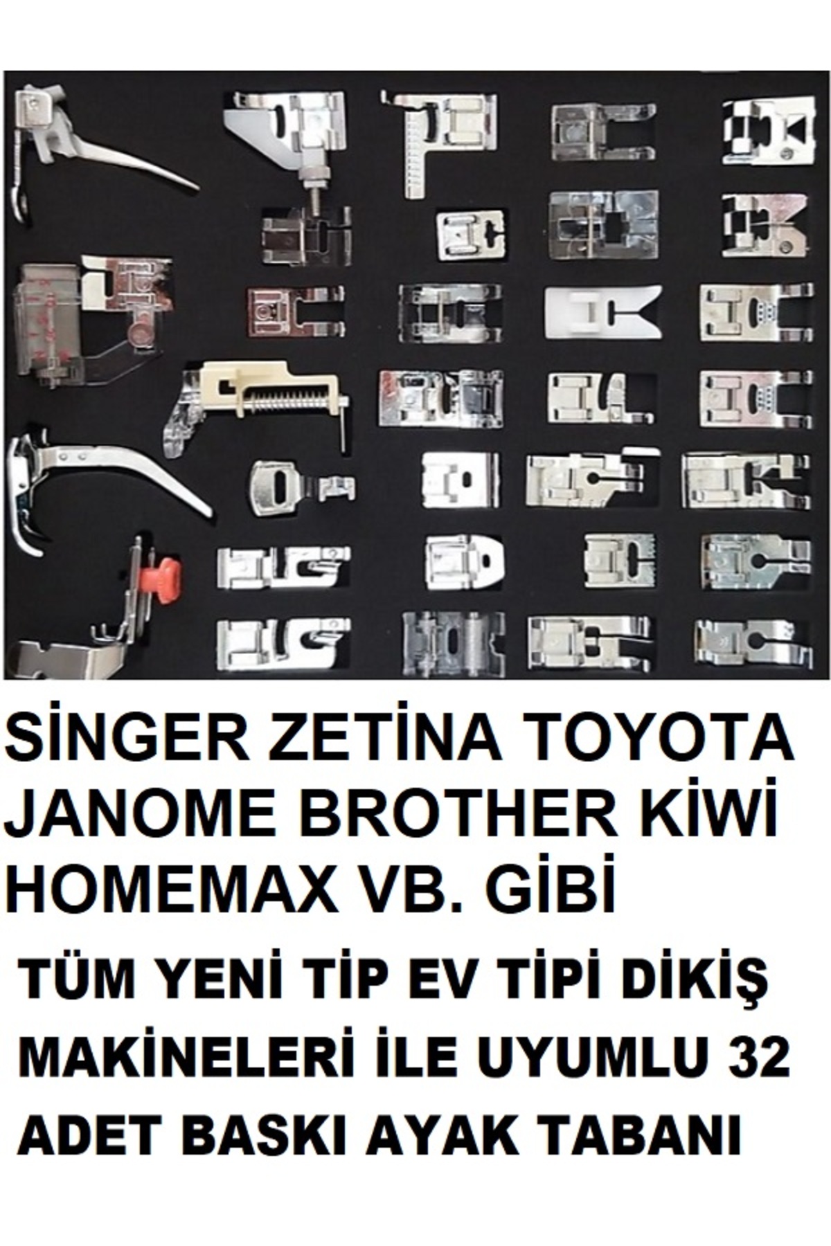 1_org_zoom-727.jpg SİNGER ZETİNA JANOME BROTHER HOMEMAX 32 PARÇA EV TİPİ DİKİŞ MAKİNE AYAK SETİ - Görsel 1