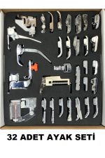SİNGER ZETİNA JANOME BROTHER HOMEMAX 32 PARÇA EV TİPİ DİKİŞ MAKİNE AYAK SETİ - Görsel 3