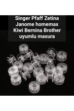 Singer Pfaff Zetina Janome Brother 100 adet masura - Görsel 4