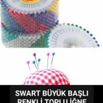Büyük başlı toplu iğne 480 adet Türban&Şal için pratik sabitleyici