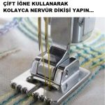 SİNGER JANOME ZETİNA BERNETTE GİBİ TÜM MAKİNELER İÇİN NERVÜR AYAK