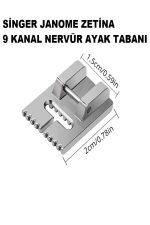 SİNGER JANOME ZETİNA BERNETTE GİBİ TÜM MAKİNELER İÇİN NERVÜR AYAK - Görsel 5