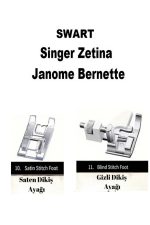 11 Parça Ev Tipi Aile Dikiş Makinesi Ayak Seti Singer Janome Pfaff Zetina - Görsel 5