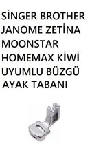 Singer Zetina Janome Brother Bernette kiwi 4'lü Ayak Seti (kıvırma,büzgü,nervür ,gizli Fermuar Ayak) - Görsel 3