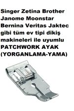 Singer Zetina Janome Kenar birleştirme PATCHWORK AYAK (YORGANLAMA AYAK-KIRKYAMA-BABY LOCK) TABANI - Görsel 6