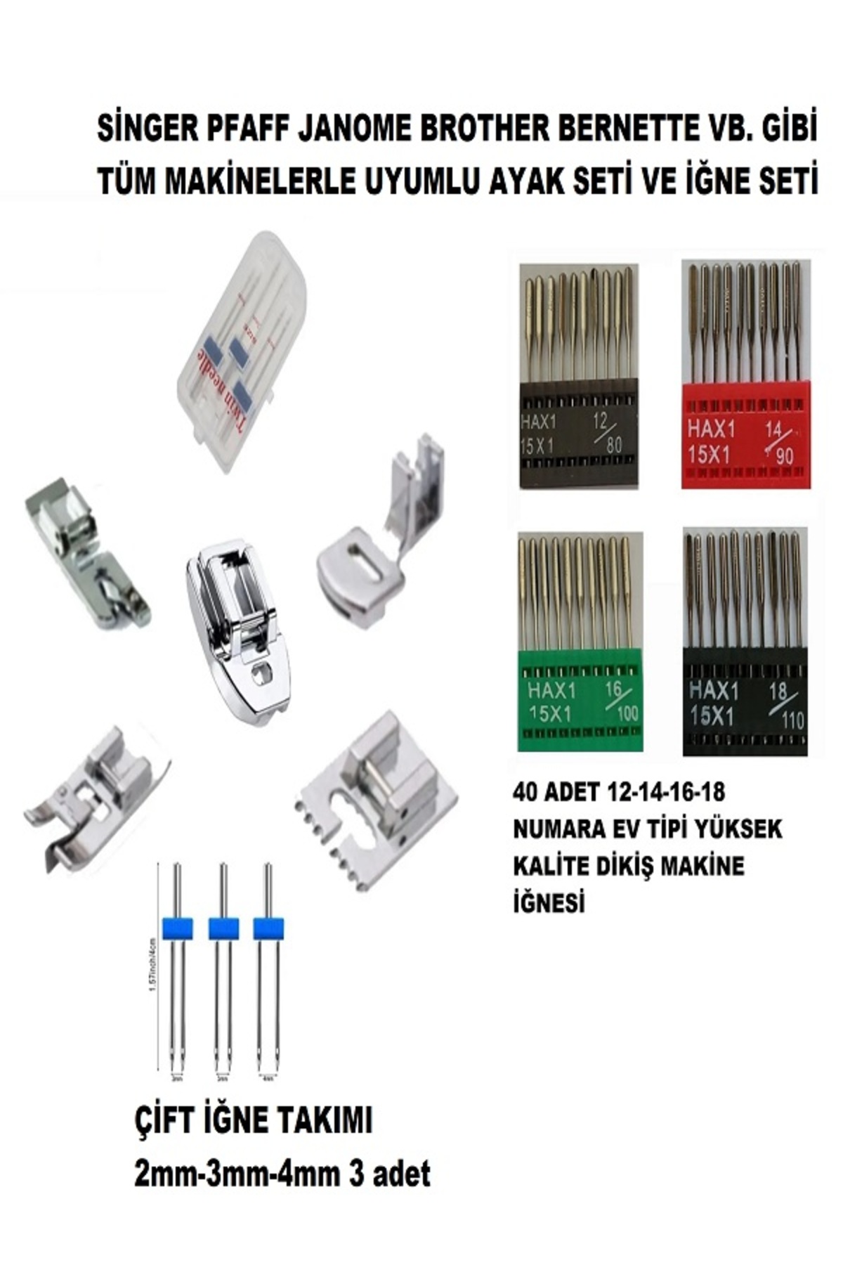 1_org_zoom-938.jpg Singer Pfaff Zetina 40 ADET İĞNE SETİ VE 5 ADET AYAK ÇİFT İĞNE SETİ - Görsel 1
