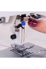 Singer Zetina Janome homemax 2mm-3mm-4mm çift iğne seti ve nervürl ayak tabanı - Görsel 3