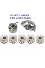 Dikiş Makine Çarşısı Singer Zetina Janome Beko Makinesi Mekik Çaganoz Ve 5 Adet Masura Set - Görsel 5